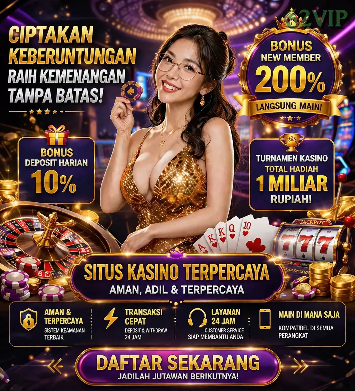Login 62vip Sekarang Bonus Melimpah